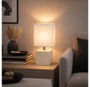 GLOBO LIGHTING Tischleuchte Keramik Beige Bild 4