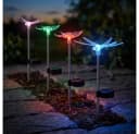 GLOBO LIGHTING Solarleuchte 4er Set Schmetterling Libelle Bunt Bild 2