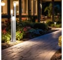 GLOBO LIGHTING LED Außen-Stehlampe 3-fach Edelstahl Warmweiß IP44 Bild 5