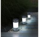 GLOBO LIGHTING 3x LED Solar Gartenleuchte Edelstahl Weiß Bild 4