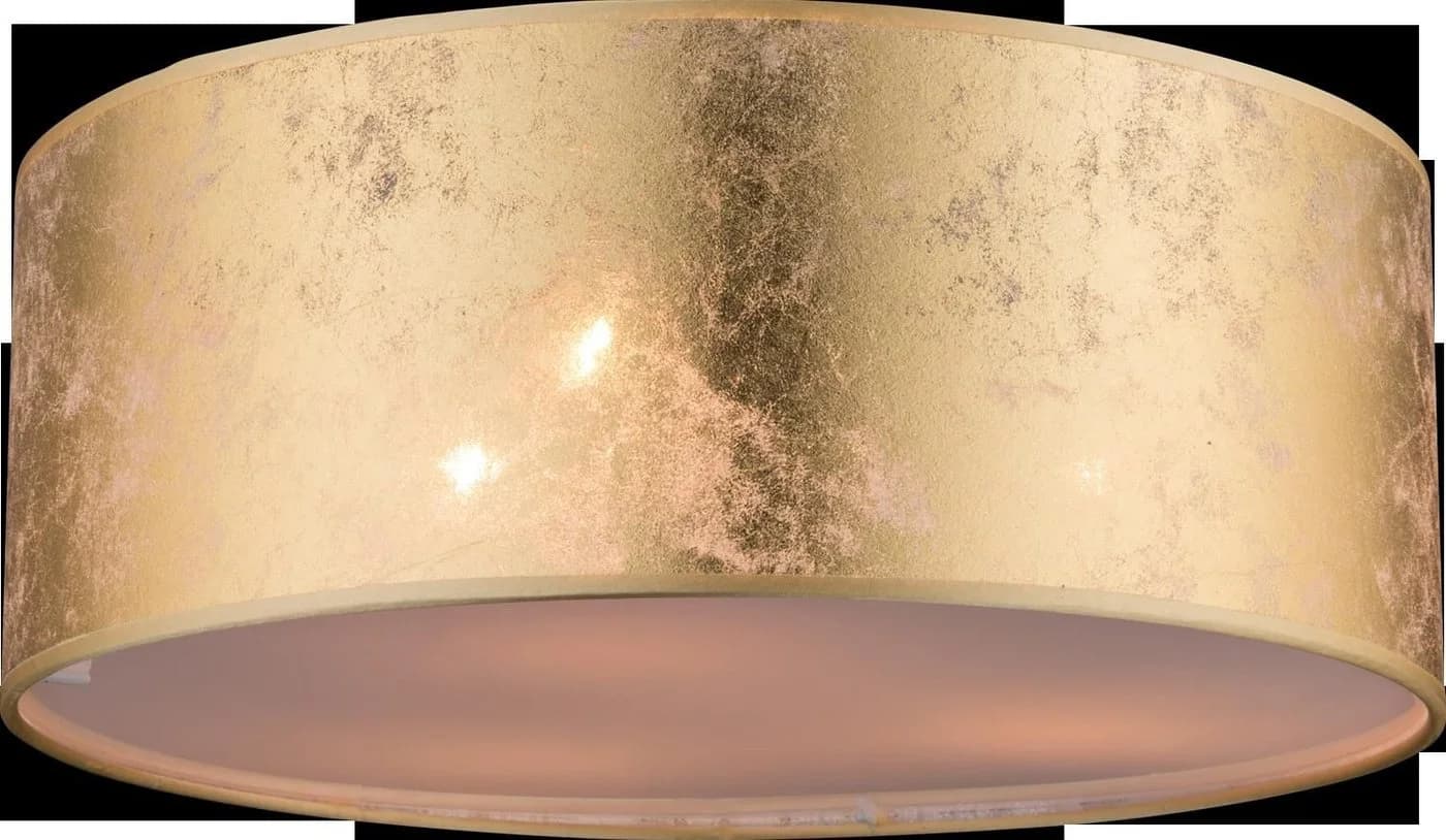 GLOBO Lighting Deckenleuchte AMY Gold Metall Textil 3x E14