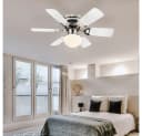 GLOBO LIGHTING Deckenventilator mit Beleuchtung, wendbare Flügel Weiß/Graphit Bild 2