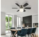 GLOBO LIGHTING Deckenventilator mit Beleuchtung, wendbare Flügel Weiß/Graphit Bild 3