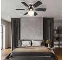 GLOBO LIGHTING Deckenventilator mit Beleuchtung, wendbare Flügel Weiß/Graphit Bild 4
