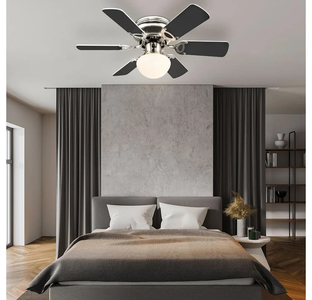 GLOBO LIGHTING Deckenventilator mit Beleuchtung, wendbare Flügel Weiß/Graphit - Bild 4