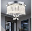 GLOBO LIGHTING LED Deckenleuchte Chrom Kristall Glas Bild 3