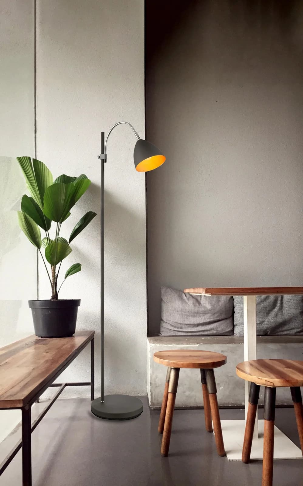 GLOBO LIGHTING Stehlampe Anthrazit Spot Strahler