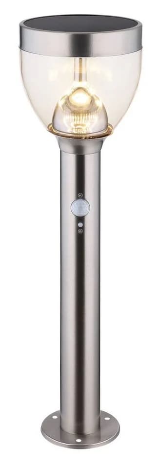 GLOBO LIGHTING LED Außen-Stehlampe Solar Grau