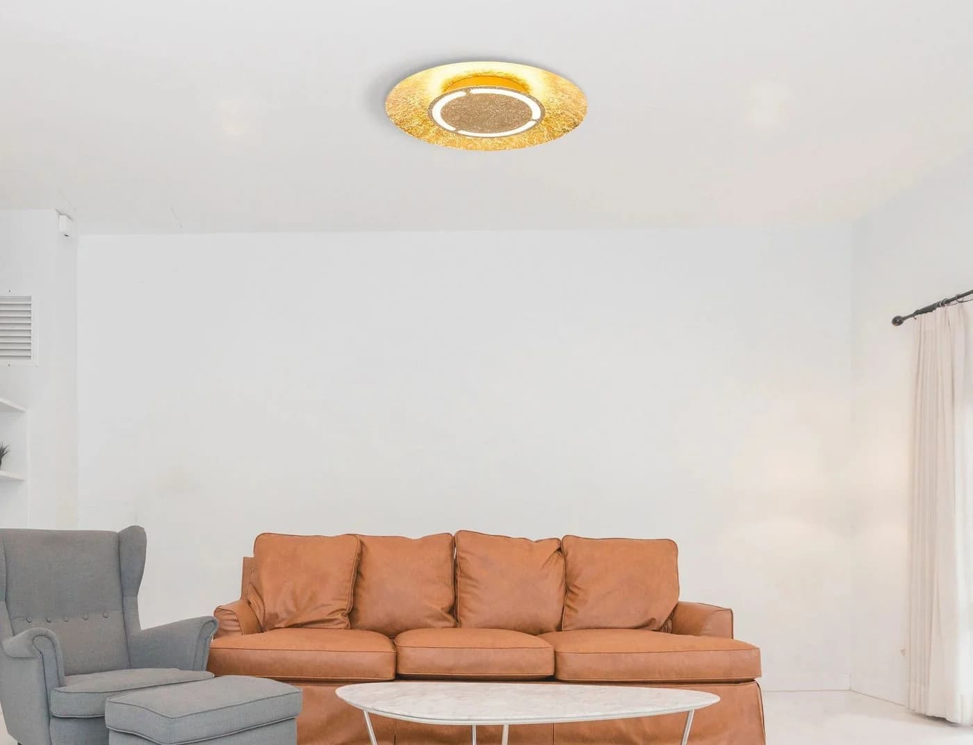 GLOBO LIGHTING LED Deckenleuchte TABEA Gold Warmweiß
