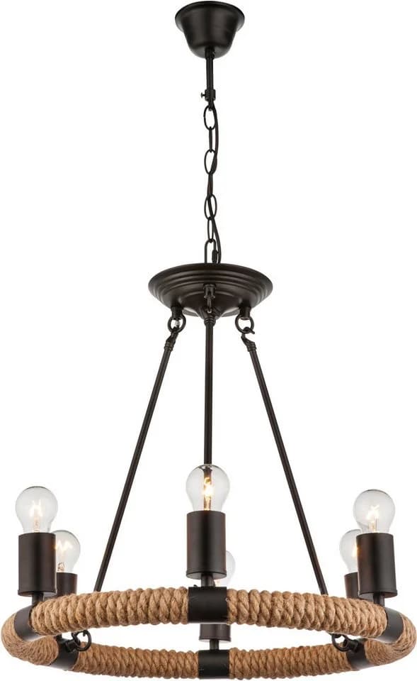GLOBO LIGHTING Kronleuchter Landhausstil Rustikal - Bild 2