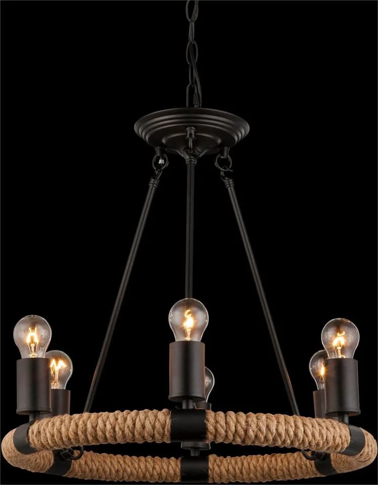 GLOBO LIGHTING Kronleuchter Landhausstil Rustikal - Bild 4