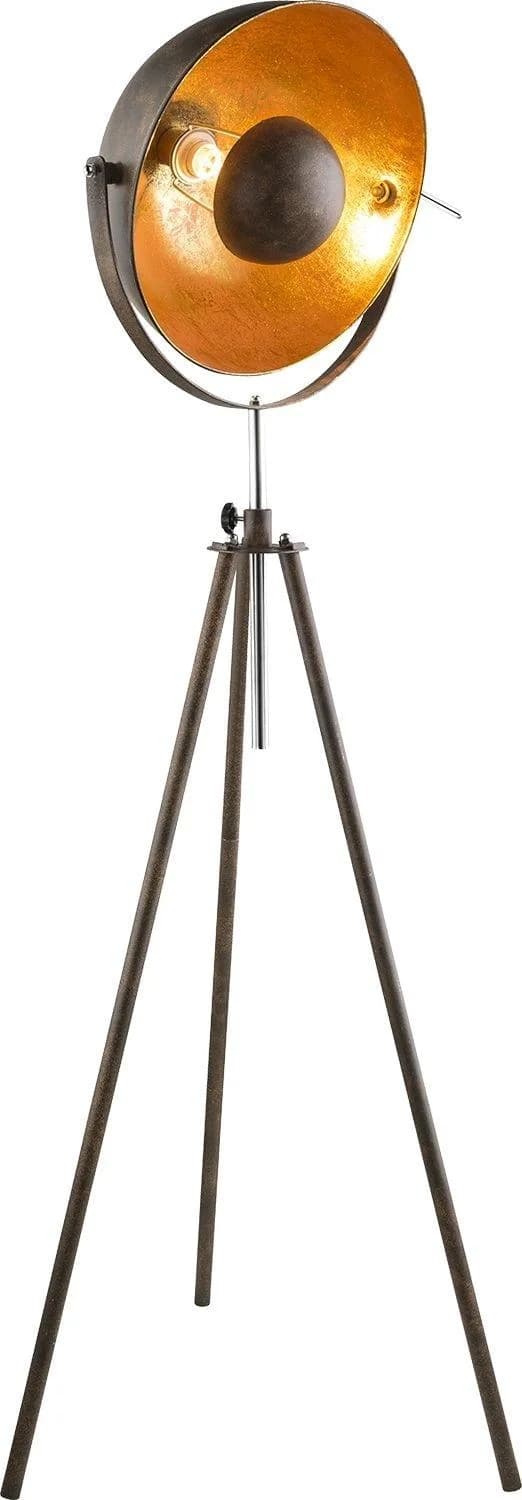 GLOBO LIGHTING Stehlampe XIRENA I braun rostfarben höhenverstellbar