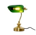 GLOBO LIGHTING Bankerlampe Grün Messing Acryl Bild 2