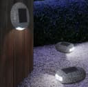 GLOBO LIGHTING 3er Set Solar Gartenleuchte Grau Stein Design Bild 4