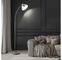 GLOBO LIGHTING Bogenstehleuchte Chrom Matt Nickel Schwenkbar Bild 3