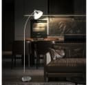GLOBO LIGHTING Bogenstehleuchte Chrom Matt Nickel Schwenkbar Bild 5