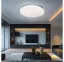 GLOBO LIGHTING LED Deckenleuchte Rund Silber Warmweiß Bild 1