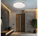 GLOBO LIGHTING LED Deckenleuchte Rund Silber Warmweiß Bild 3
