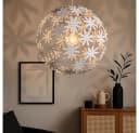 Globo Hängeleuchte Weiß Kunststoff Kugel 150 cm Bild 1