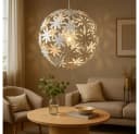 Globo Hängeleuchte Weiß Kunststoff Kugel 150 cm Bild 4