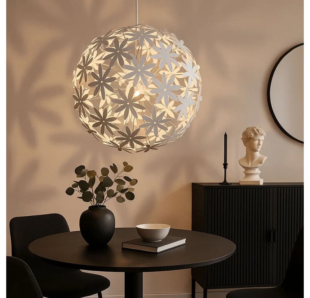 Globo Hängeleuchte Weiß Kunststoff Kugel 150 cm - Bild 5