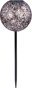 GLOBO LIGHTING Solarleuchte Garten Kugel Silber LED Warmweiß Bild 2