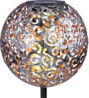 GLOBO LIGHTING Solarleuchte Garten Kugel Silber LED Warmweiß Bild 4