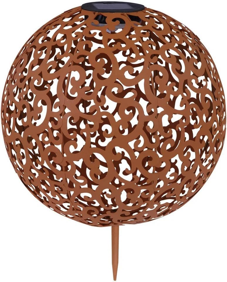 GLOBO LIGHTING LED Solarleuchte SOLAR Warmweiß Garten Solarlampe mit Erdspieß - Bild 2