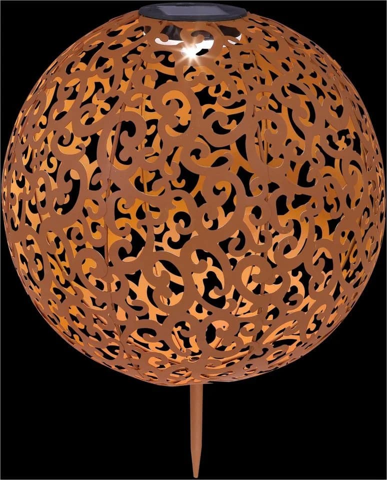 GLOBO LIGHTING LED Solarleuchte SOLAR Warmweiß Garten Solarlampe mit Erdspieß - Bild 5