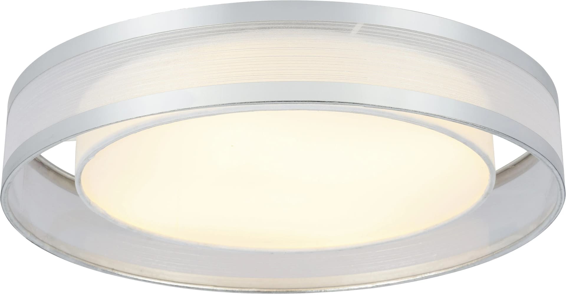 GLOBO LIGHTING Deckenleuchte NAXOS Matt Verchromt LED Warmweiß