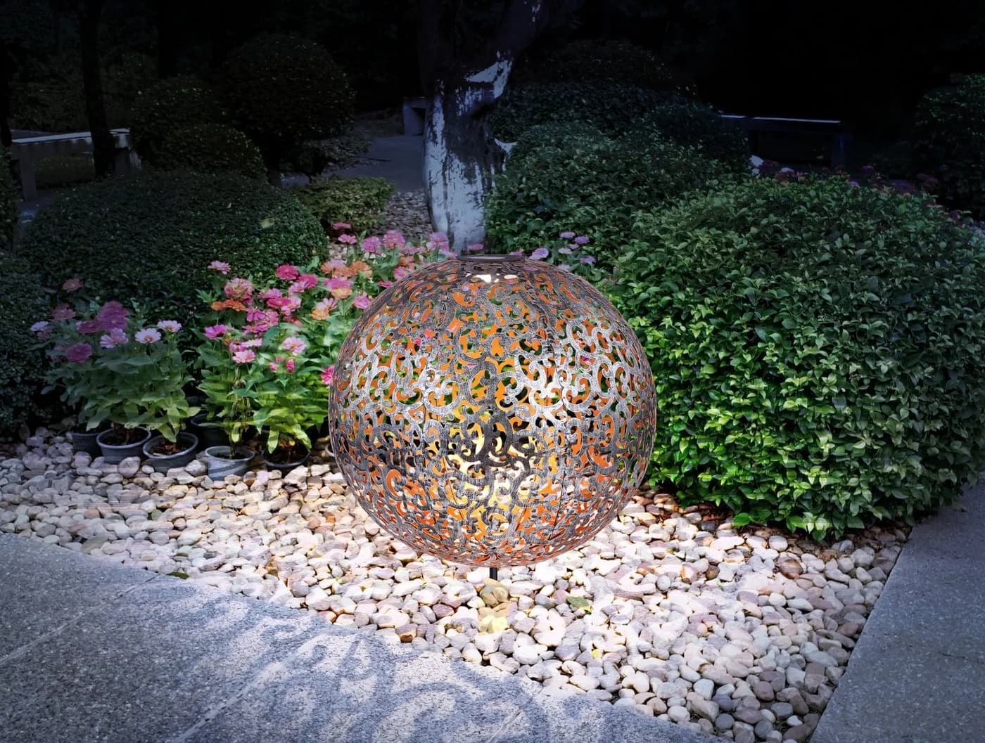 GLOBO LIGHTING LED Solarleuchte SOLAR, Warmweiß, Solarlampe für Garten