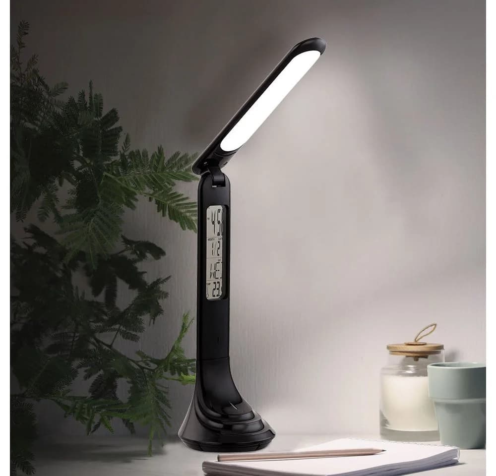 GLOBO LIGHTING Schreibtischlampe Schwarz LED Touch Dimmbar Akku
