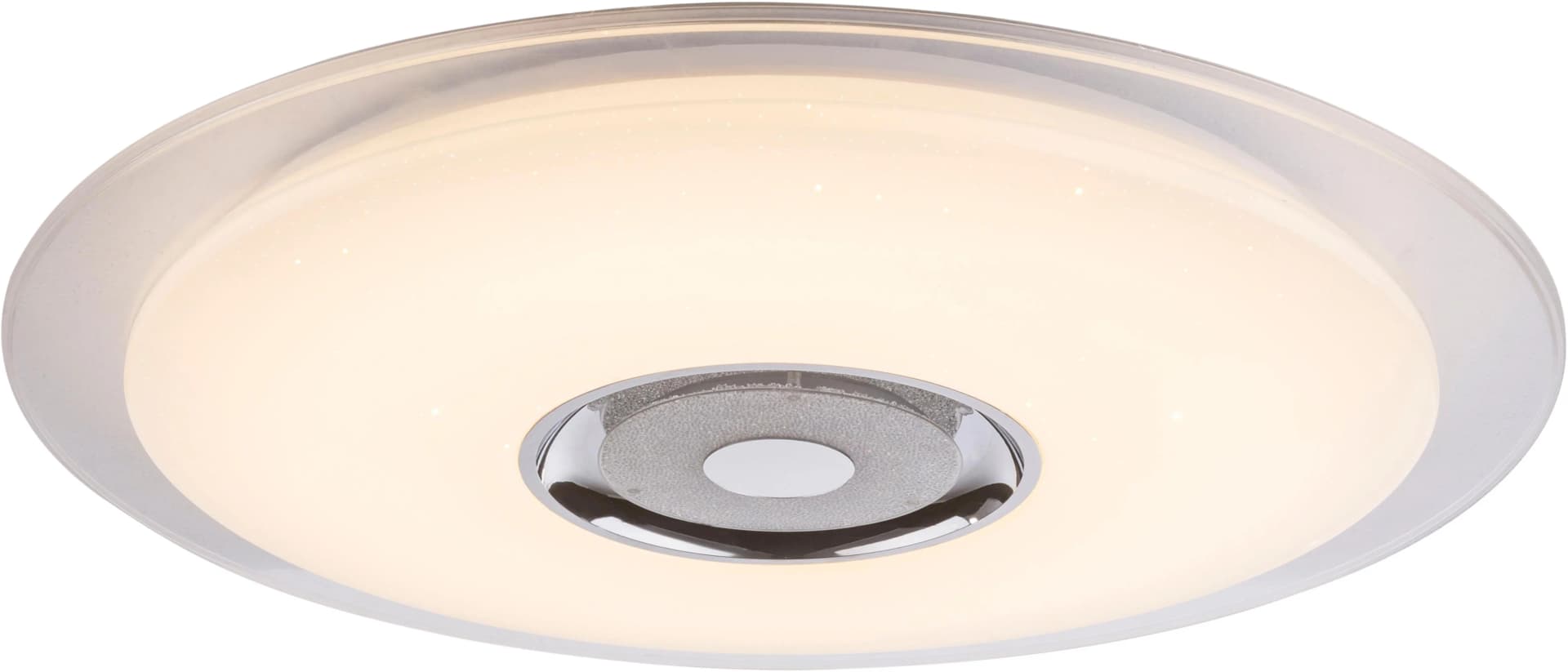 GLOBO LIGHTING Deckenleuchte TUNE Weiß mit Bluetooth-Lautsprecher und RGBW-LEDs