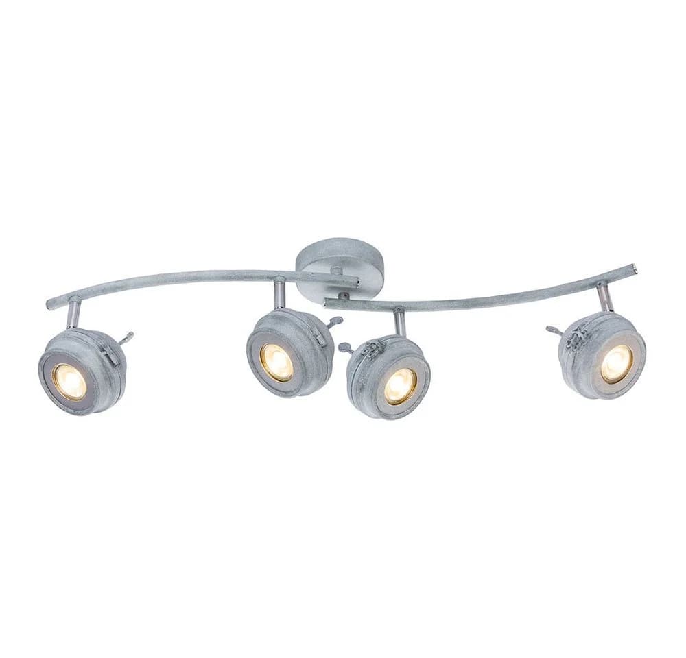 GLOBO LIGHTING LED Deckenleuchte Warmweiß Metallgrau