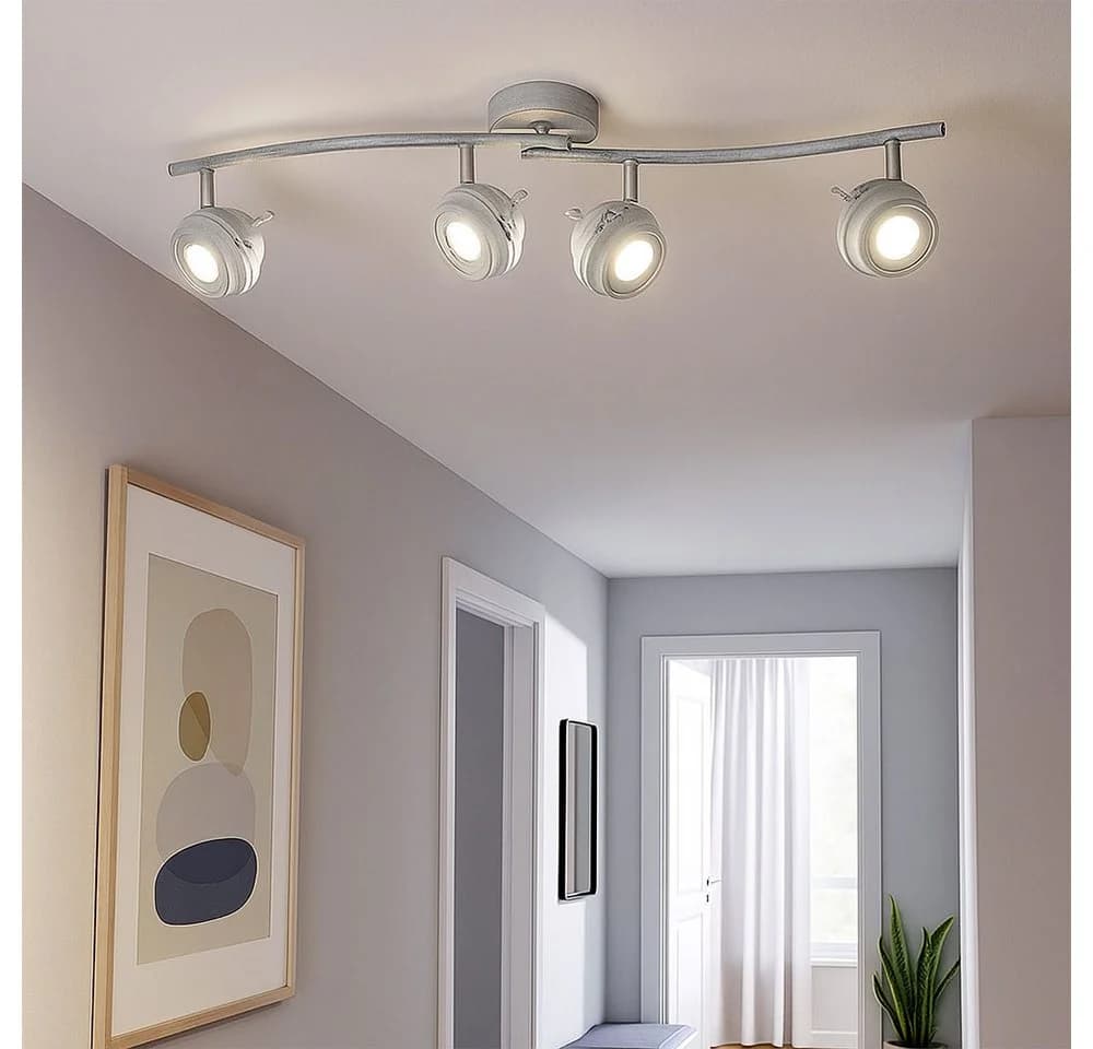 GLOBO LIGHTING LED Deckenleuchte Warmweiß Metallgrau - Bild 2