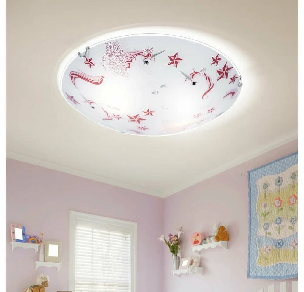 GLOBO LIGHTING Deckenleuchte Kinderzimmer Weiß Rosa LED - Bild 5