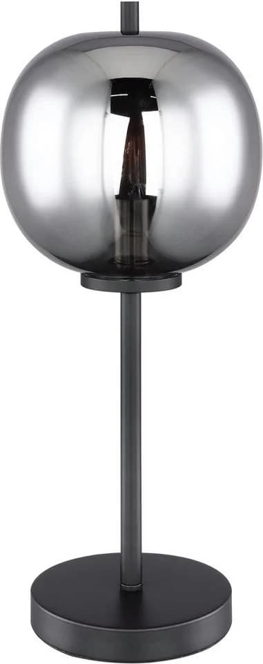 GLOBO LIGHTING Tischleuchte BLACKY Schwarz Metall Glas