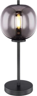 GLOBO LIGHTING Tischleuchte BLACKY Schwarz Metall Glas Bild 2