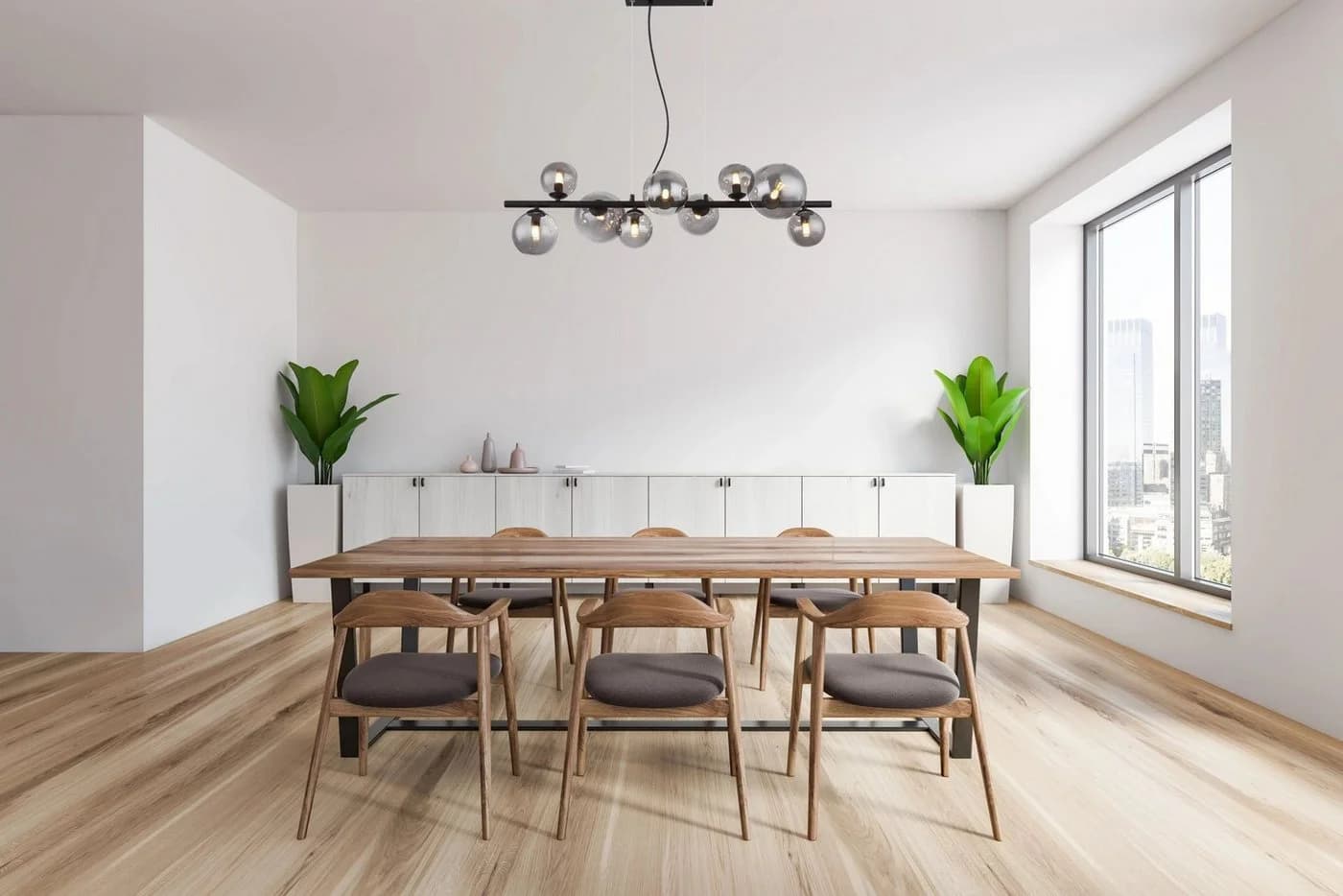 GLOBO LIGHTING LED-Hängeleuchte RIHA Schwarz Glas