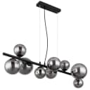 GLOBO LIGHTING LED-Hängeleuchte RIHA Schwarz Glas Bild 2