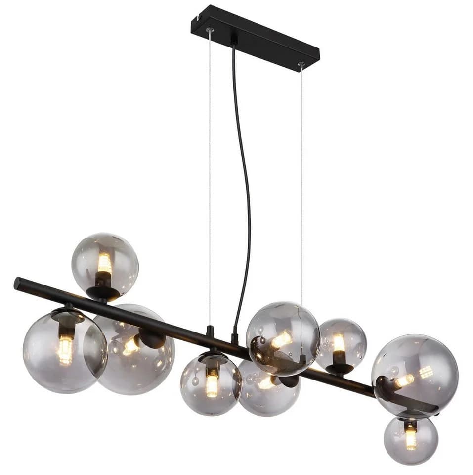 GLOBO LIGHTING LED-Hängeleuchte RIHA Schwarz Glas - Bild 3