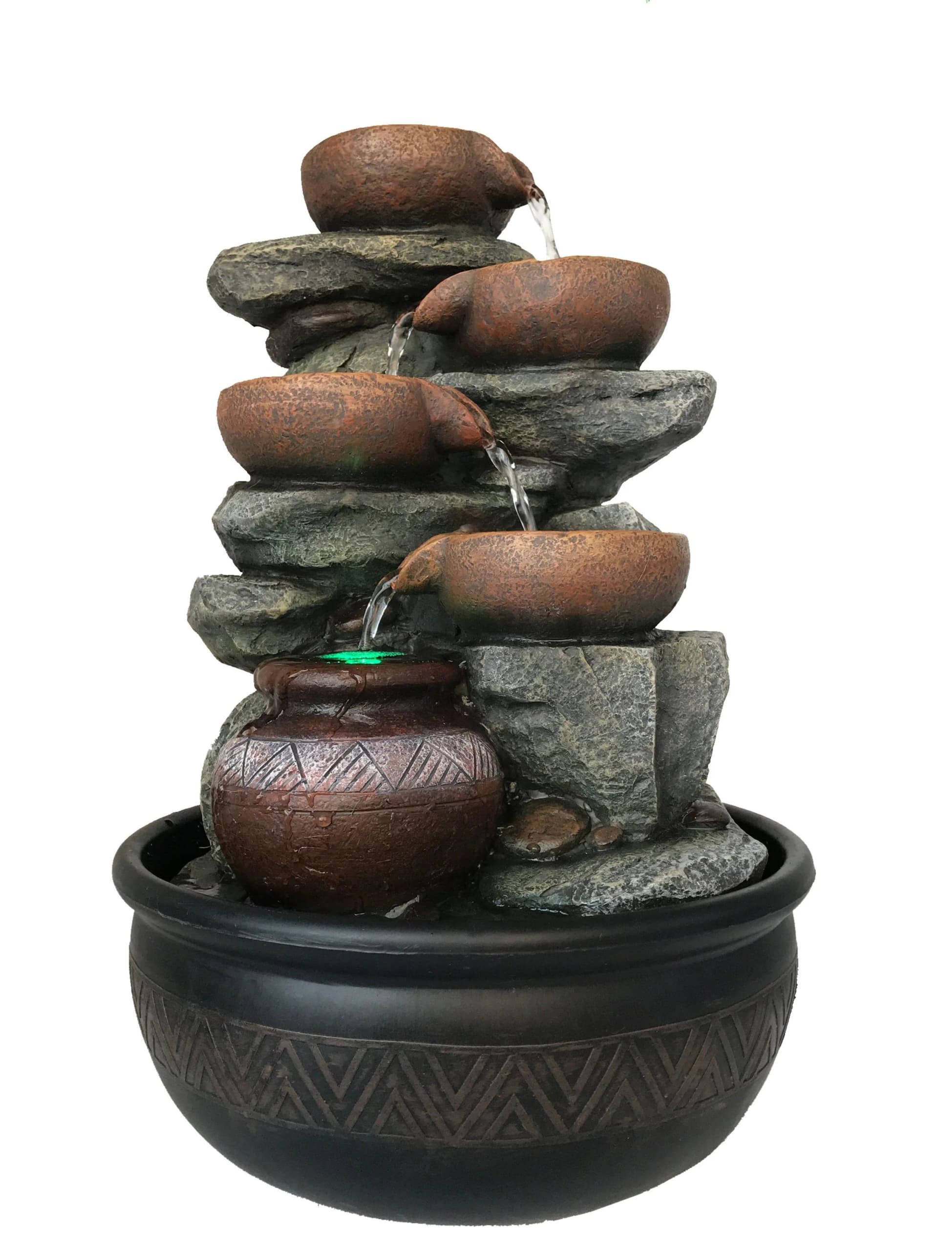 Globo Brunnen FONTANA mit LED Leuchtmittel und Farbwechsler