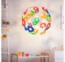 GLOBO LIGHTING Hängeleuchte Kinderzimmerlampe Buchstaben Bunt 4-Flammig Bild 5