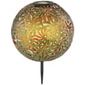 GLOBO LIGHTING Solarleuchte Kugellampe Gold Metall Außenleuchte Bild 1