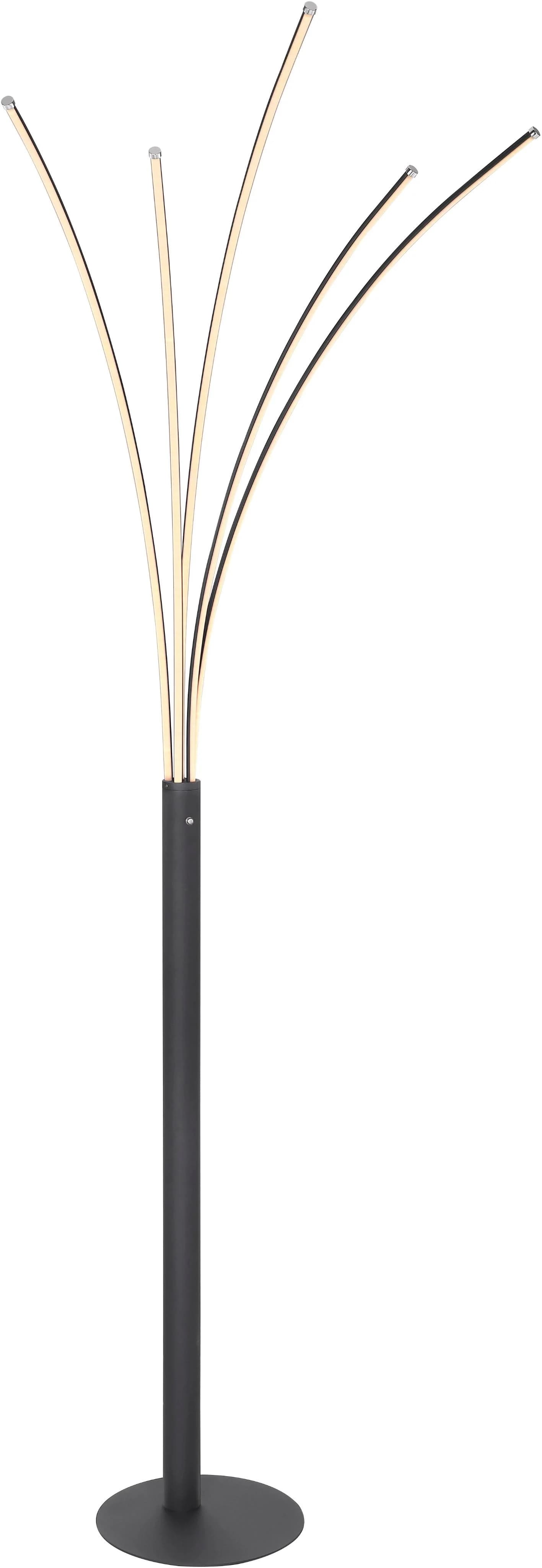GLOBO LIGHTING Stehlampe BIZZY schwarz matt Touch dimmbar LED