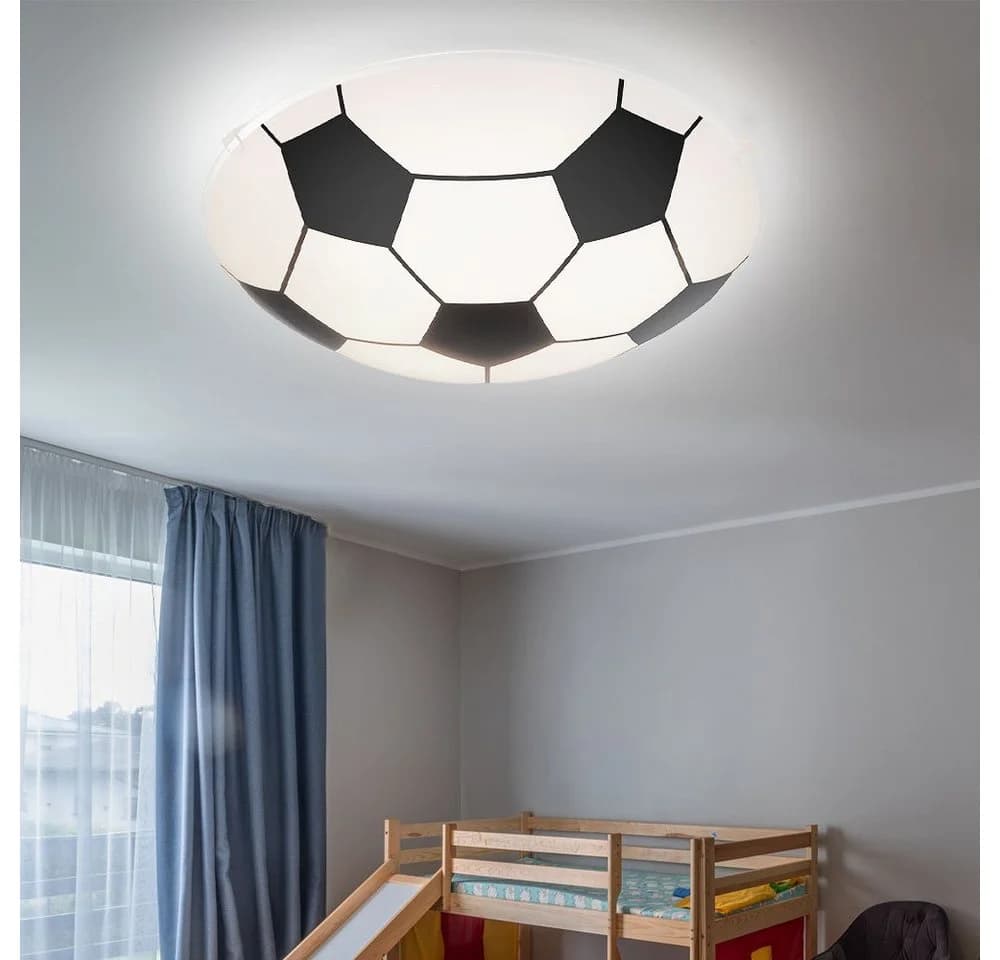 GLOBO LIGHTING Deckenleuchte Fußball Weiß-Schwarz Kinderzimmerlampe - Bild 3