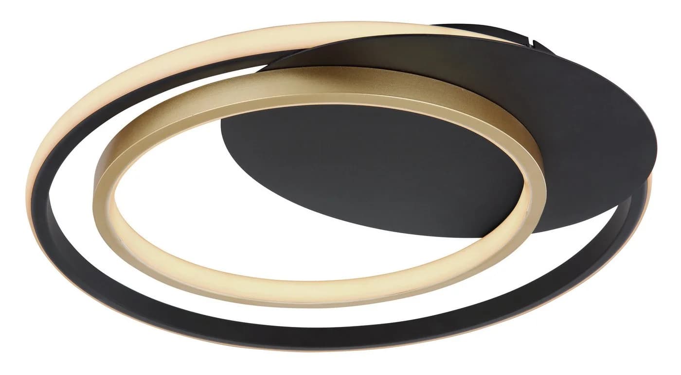 GLOBO LIGHTING Deckenleuchte RODAN Schwarz/Gold Dimmbar LED - Bild 2