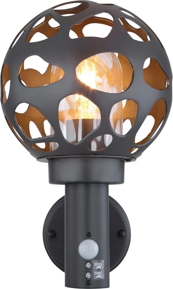 GLOBO LIGHTING Außen-Wandleuchte HILARIO Anthrazit mit Bewegungsmelder - Bild 4