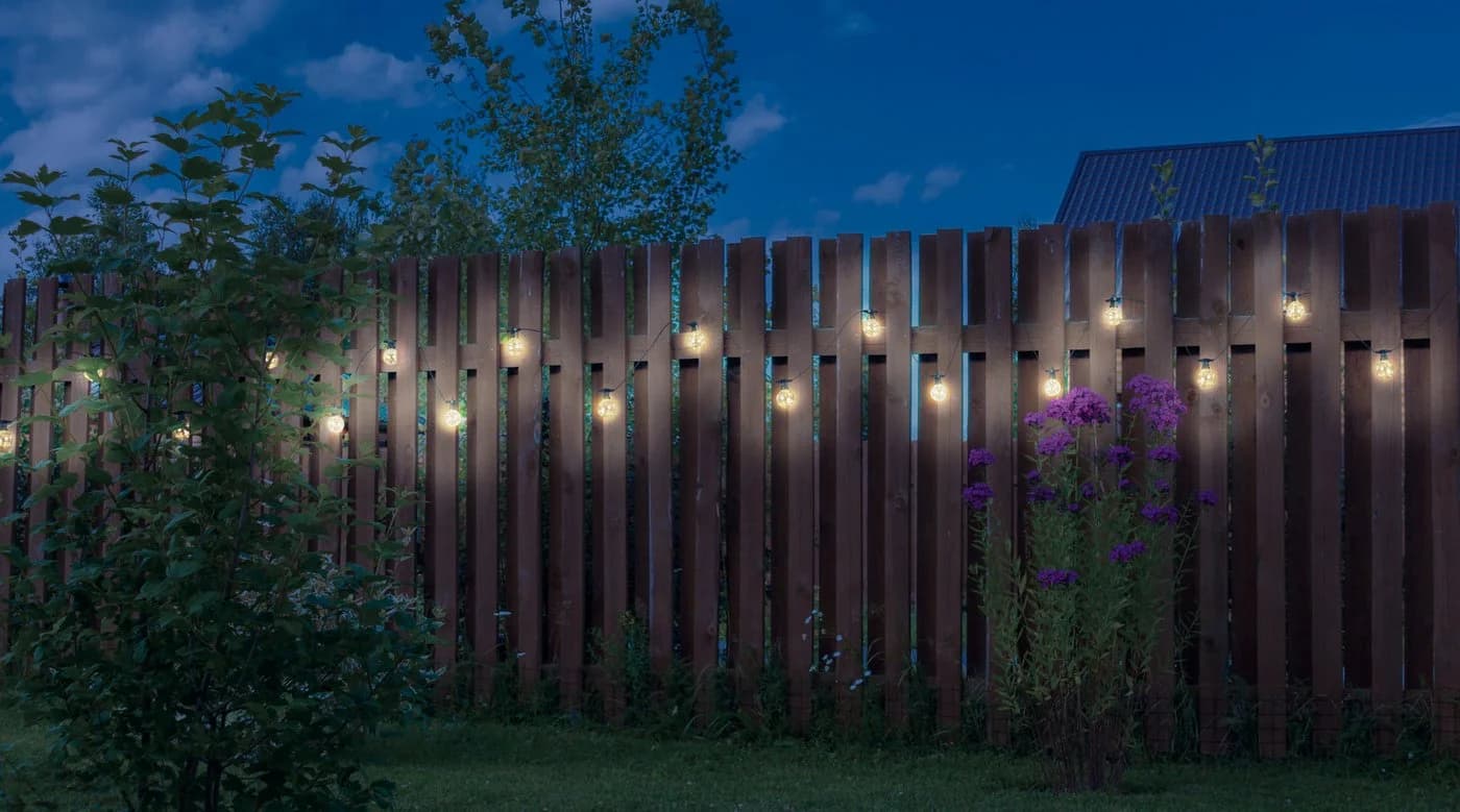 GLOBO LIGHTING LED-Lichterkette ALMAGA Schwarz 10 Leuchtmittel 2700K