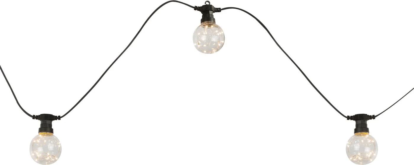 GLOBO LIGHTING LED-Lichterkette ALMAGA Schwarz 10 Leuchtmittel 2700K - Bild 4